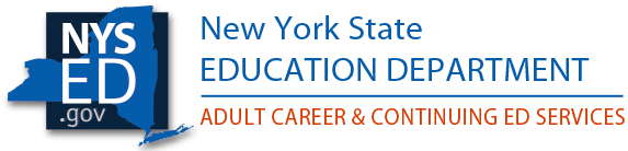 Logo of New York State Education Department for adult career & continuing education services