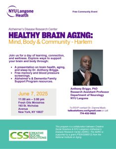 a flyer about healthy brain event.